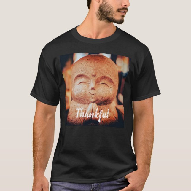 Thankful Happy Buddha T-Shirt (Vorderseite)