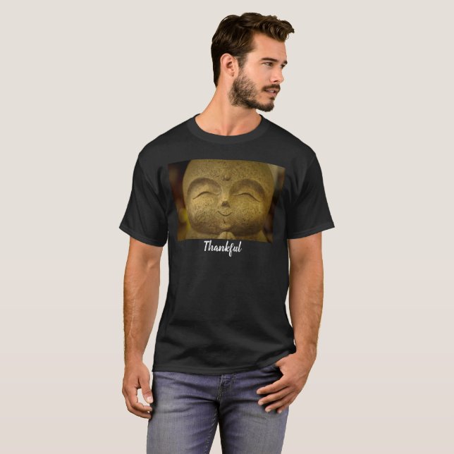 Thankful Happy Smiling Buddhas Men's T-Shirt (Vorne ganz)