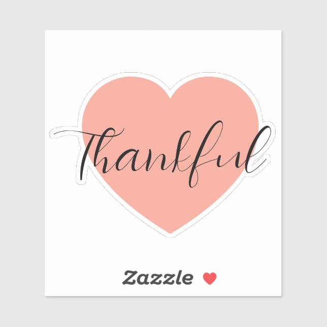 thankful laptop sticker (Blatt)
