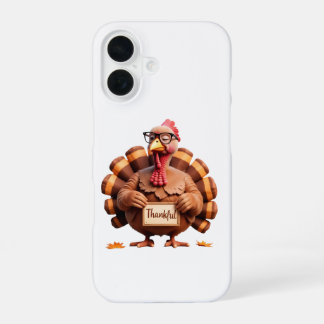 Thankful Turkey Design – Funny Holiday Art iPhone 16 Hülle
