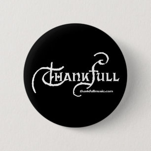 Thankfull schwarzes Button