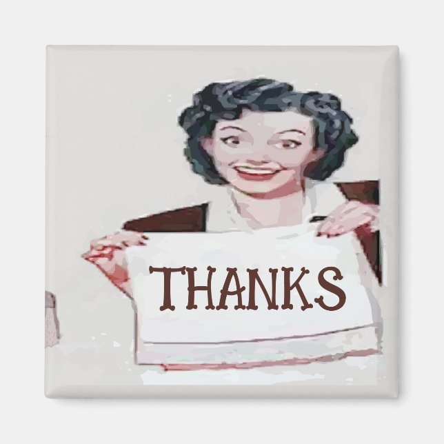 THANKS, edit text  Magnet (Vorne)