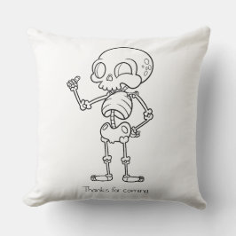 Thanks for coming skull kissen