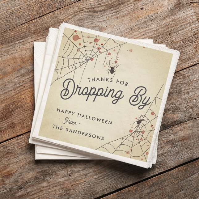 Thanks For Dropping By Halloween Party Serviette (Von Creator hochgeladen)