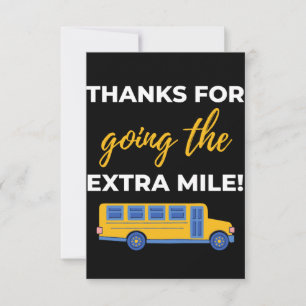 Thanks For Going The Extra Mile Dankeskarte