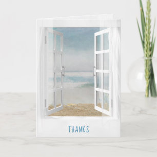 thanks open window and starfish ocean karte