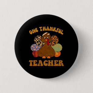 Thanksgivi-Dozentin für Frauenfalllehrer Button