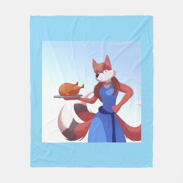 Thanksgiving Anton's Mom Fleecedecke (Vorderseite)