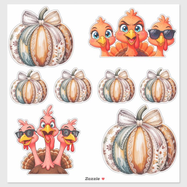 Thanksgiving-Aufkleberbogen Aufkleber (Blatt)