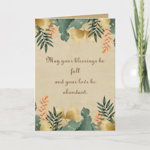 Thanksgiving Autumn Fall Vintage Karte