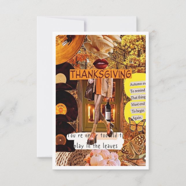 Thanksgiving Card Dankeskarte (Vorderseite)