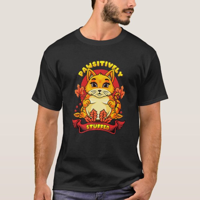 Thanksgiving Cat   T-Shirt (Vorderseite)