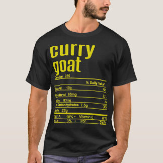 Thanksgiving Christmas Curry Goat Nutrition Fact  T-Shirt