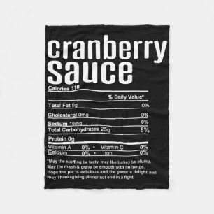 Thanksgiving Christmas Preiselbeersauce Nährwertan Fleecedecke