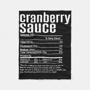 Thanksgiving Christmas Preiselbeersauce Nährwertan Fleecedecke
