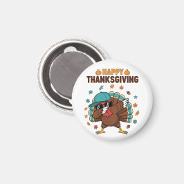 Thanksgiving Dabbing Turkey Magnet