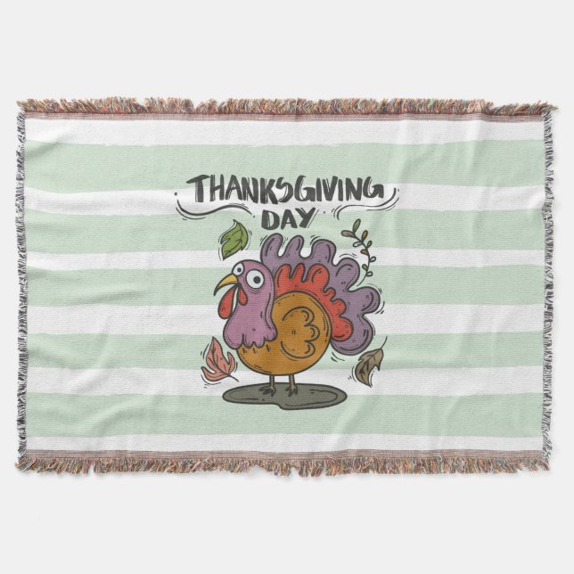 Thanksgiving Day- Turkey Decke (Vorderseite)