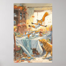 Thanksgiving-Dinner-Desaster: Flickers Tischdecke