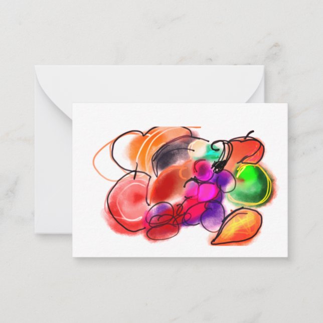 Thanksgiving-Essen Mitteilungskarte (Vorderseite)