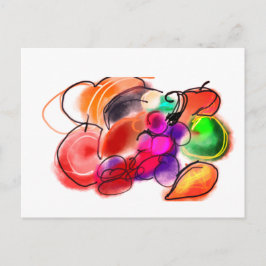 Thanksgiving food postkarte