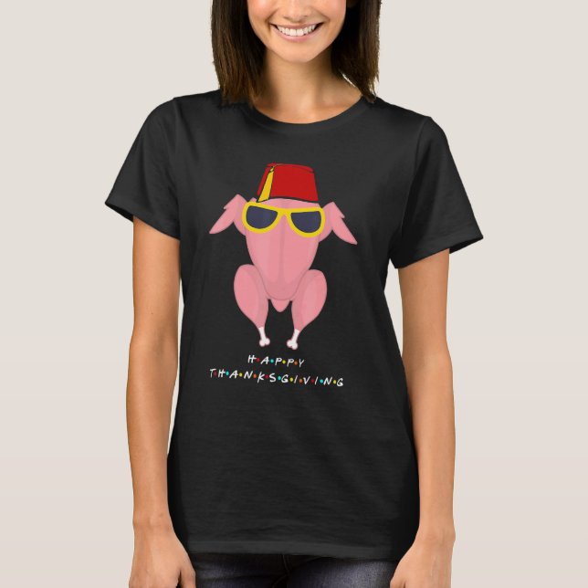 Thanksgiving  For Friends  Turkey Head T-Shirt (Vorderseite)