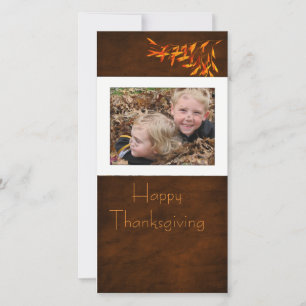 Thanksgiving Fotcard Feiertagskarte