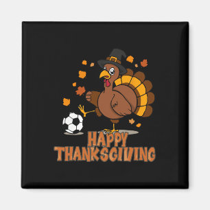 Thanksgiving Fußball Truthahn Fahrrad Kick Männer Magnet