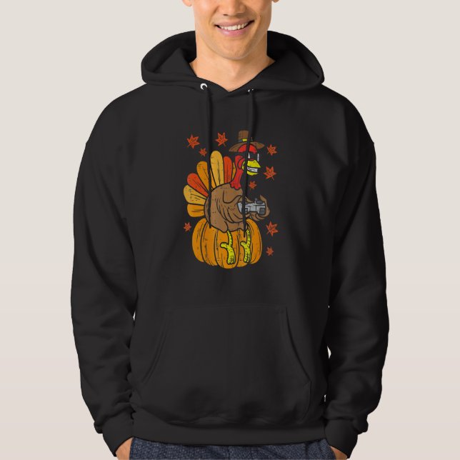 Thanksgiving Game Controller Thanksgiving  Boys Ga Hoodie (Vorderseite)