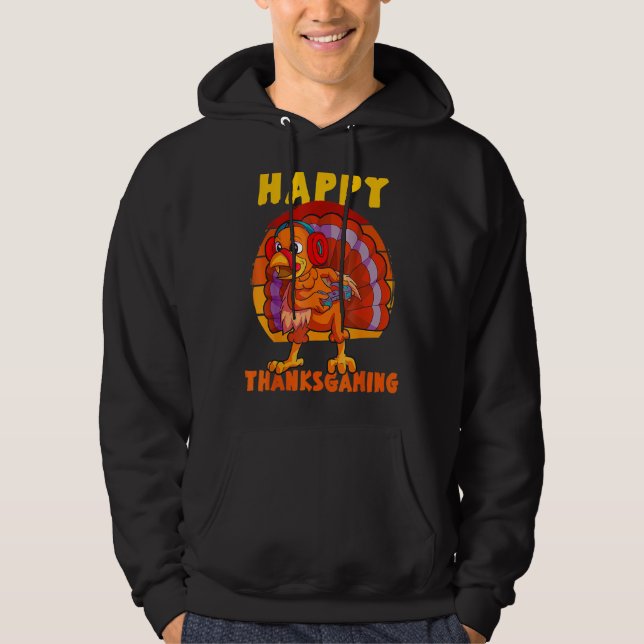 Thanksgiving Game Controller Thanksgiving  Boys Ga Hoodie (Vorderseite)