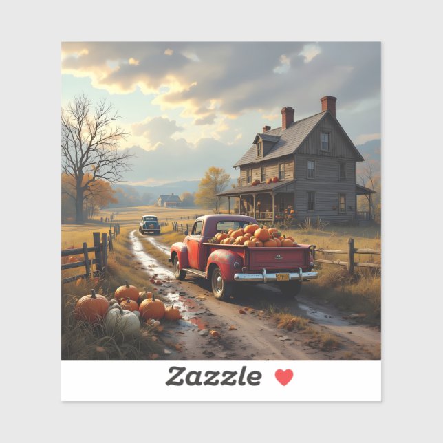 Thanksgiving in the country aufkleber (Blatt)