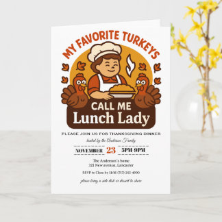 Thanksgiving Invitation Card Karte