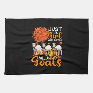 Thanksgiving Just A Girl Who Loves Fall And Goats Geschirrtuch