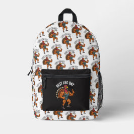 Thanksgiving Leg Day Backpack Bedruckter Rucksack
