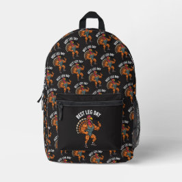 Thanksgiving Leg Day Backpack Bedruckter Rucksack