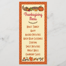 Thanksgiving Menu Programm