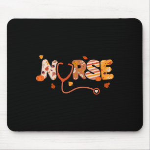 Thanksgiving Nurse Turkey Day Fall Love RN ER NICU Mousepad
