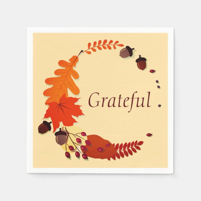 Thanksgiving paper plates serviette (Vorderseite)