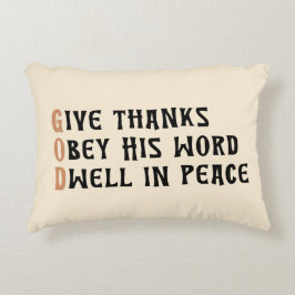 Thanksgiving Pillow – GOD & AMEN Faith Quote Dekokissen