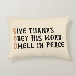 Thanksgiving Pillow – GOD & AMEN Faith Quote Dekokissen