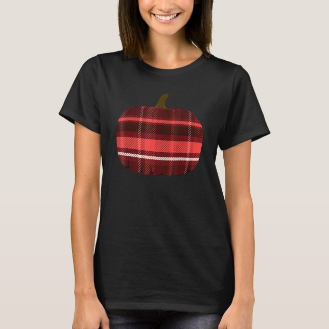 Thanksgiving Pumpkin Flannel T-Shirt (Vorderseite)