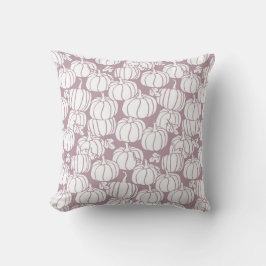Thanksgiving pumpkins with leaves in pastel color  kissen