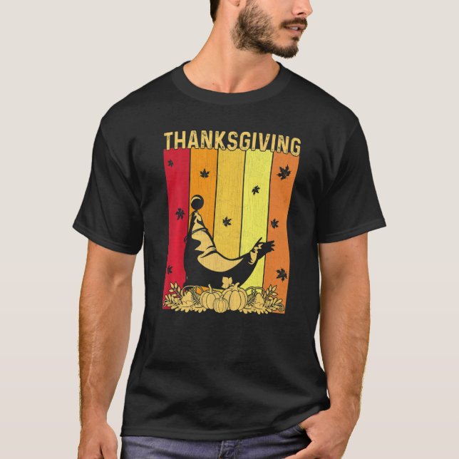 Thanksgiving Retro Sea Lion Matching Family Pajama T-Shirt (Vorderseite)