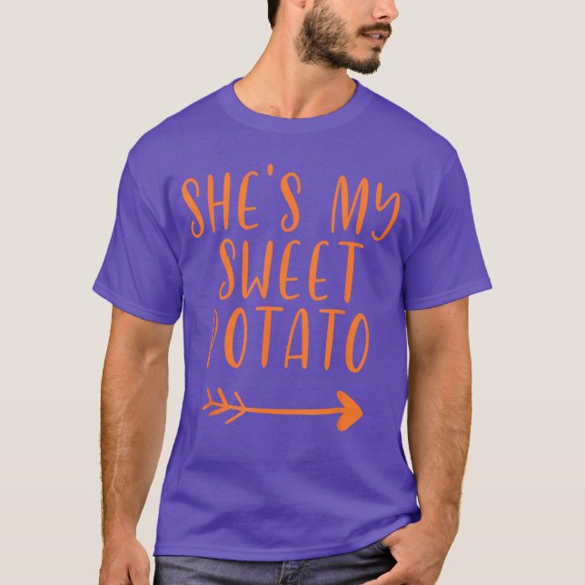 Thanksgiving Shes My Sweet Potato I Yam Set T-Shirt (Vorderseite)