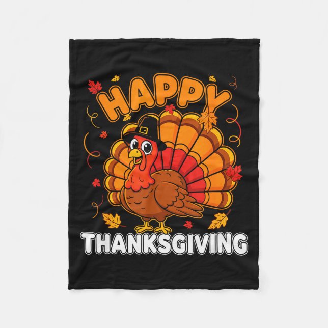 Thanksgiving Shirts For Men Turkey Shirts Mens Kid Fleecedecke (Vorderseite)