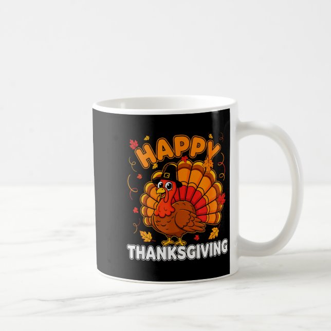 Thanksgiving Shirts For Men Turkey Shirts Mens Kid Kaffeetasse (Rechts)