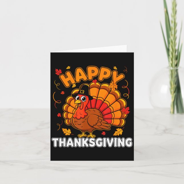 Thanksgiving Shirts For Men Turkey Shirts Mens Kid Karte (Vorderseite)