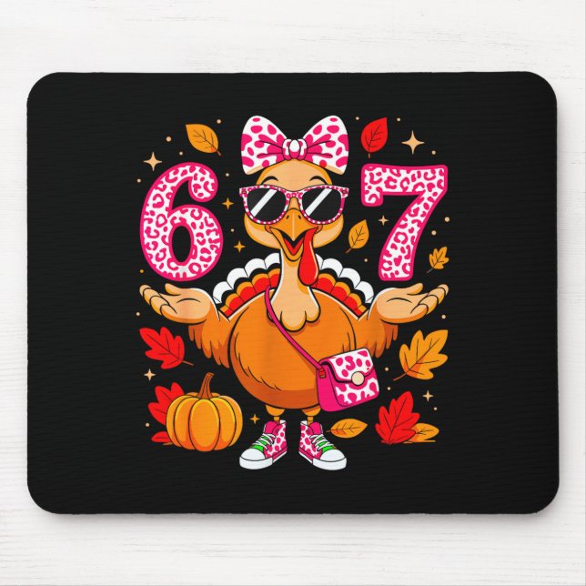 Thanksgiving Shirts For Women 6 7 Shirt Meme Leopa Mousepad (Vorne)
