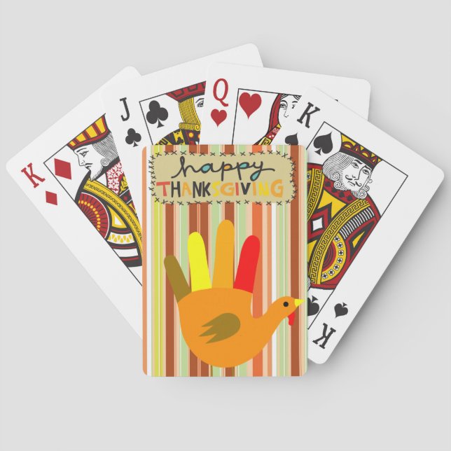 Thanksgiving Spielkarten-Deck Spielkarten (Rückseite)