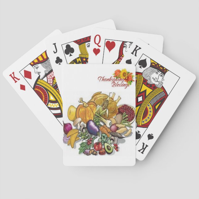 Thanksgiving Spielkarten-Deck Spielkarten (Rückseite)