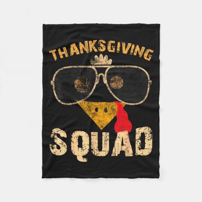Thanksgiving Squad Turkey Day Fall Matching Women  Fleecedecke (Vorderseite)